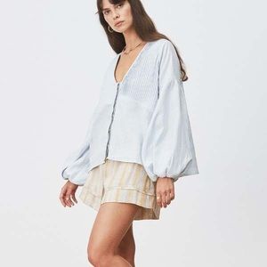 Sancia - Eline Blouse in Celestial Blue M